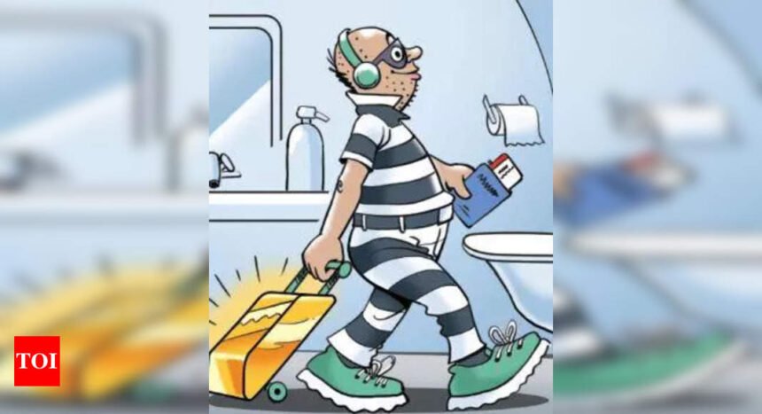 2cr gold hidden in aircraft toilet, flyer from Karnataka held | Mumbai News