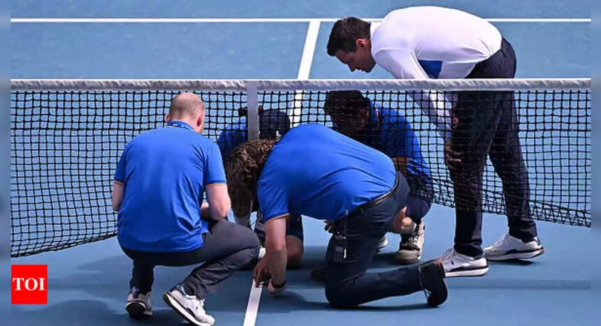 Australian Open 2025: Jannik Sinner's serve breaks the net and suspends play - Watch | Tennis News