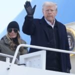 Back on board: Donald and Melania Trump return to Air Force One for the first time in four years