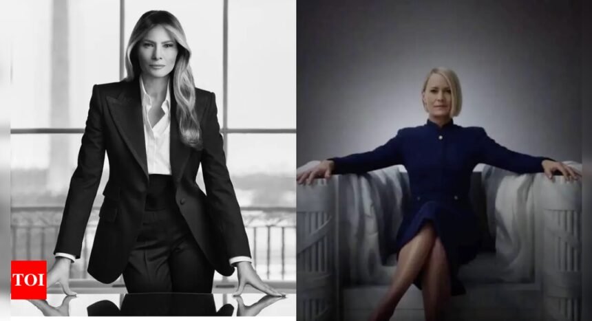 Boss Lady: Why Melania Trump looks like Claire Underwood from House of Cards in White House portrait | World News