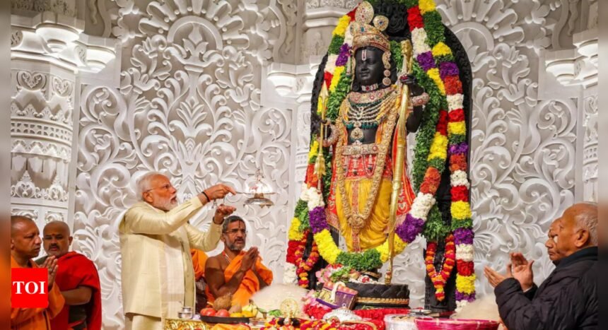 'Built after centuries of sacrifice': PM Modi greets nation on first Ram Mandir consecration anniversary | India News