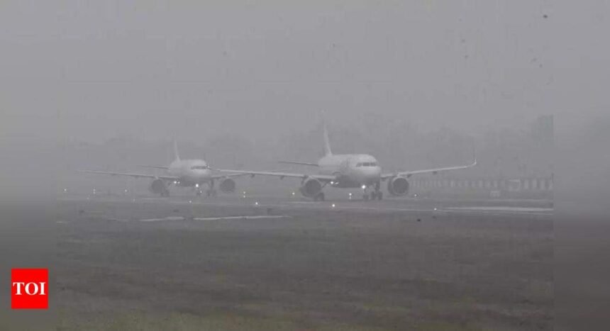 Delhi Weather: Several flights delayed due to foggy weather at Delhi airport | Delhi News