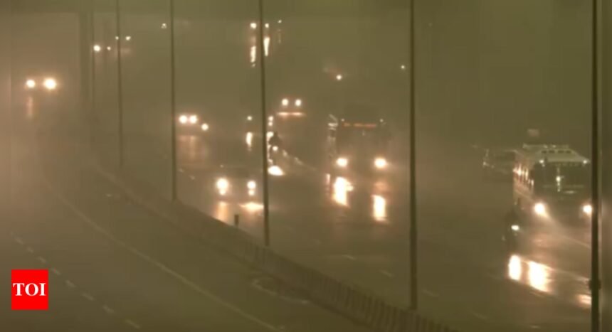 Delhi weather: Freezing winds and dense fog grip city, AQI remains 'very poor' | Delhi News