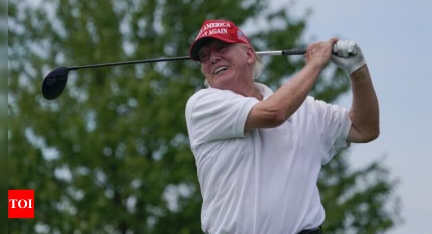 Donald Trump Golf: Donald Trump seen playing golf hours after Hush money sentencing, exclusive photos reveal