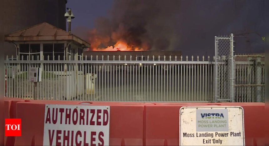 Fire at one of world's largest battery plants in California forces evacuations