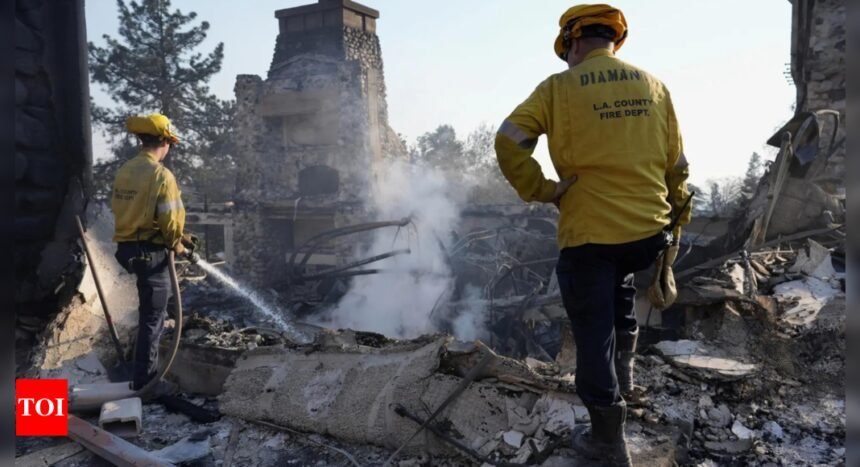 Firefighters scramble to contain California wildfires before winds return
