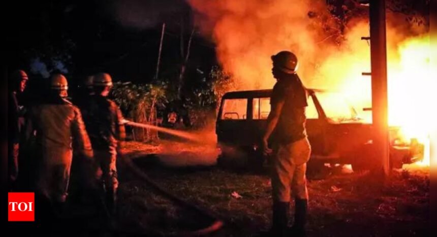 Fresh violence in Manipur as mob attacks SP office in Kangpokpi district