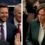 Kamala Harris JD Vance Viral Video: Kamala Harris swears in Senate members; JD Vance's reaction goes viral