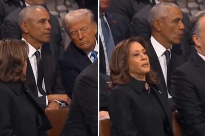 Kamala Harris’ death stare at Obama and Trump’s chat: Is she jealous or just fed up? And where is Michelle? | World News