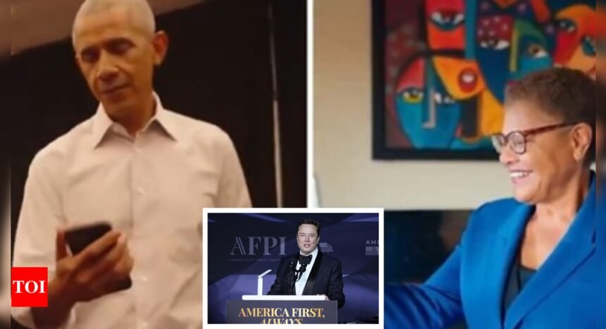 LA Fire Latest News: When Obama said Karen Bass 'gonna be outstanding mayor of LA', Elon Musk shares viral video