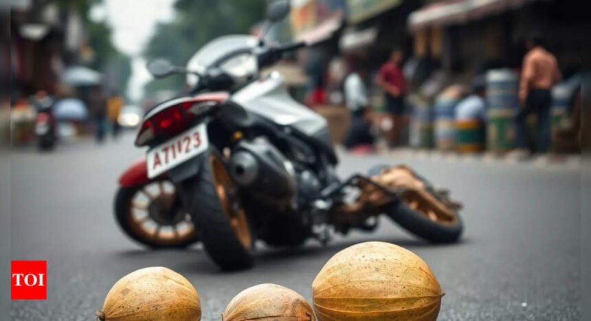 Maharashtra: Scooty rider dies after coconut falls on his head | Mumbai News