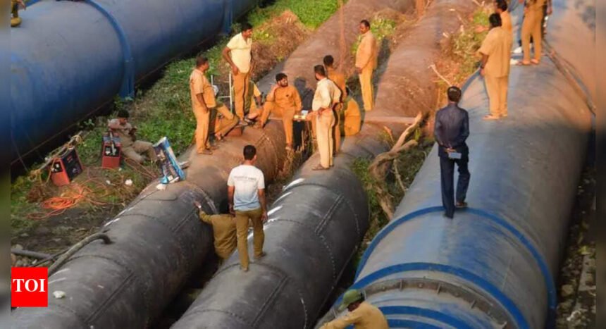 Major water supply disruption in Mumbai as leakage on Tansa pipeline affects multiple wards | Mumbai News
