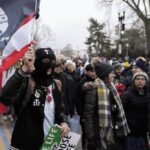 March for life: Donald Trump, masked neo-nazis, and thousands unite for anti-abortion rally in Washington