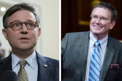 Mike Johnson Speaker Election: Cut my finger but I won't vote for Mike Johnson: Kentucky Republican Thomas Massie says he has no 'F's to give