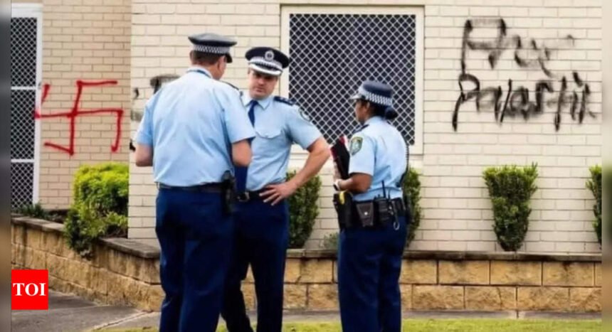 'Monstrous act': Swastikas spray-painted outside Australian Synagogue