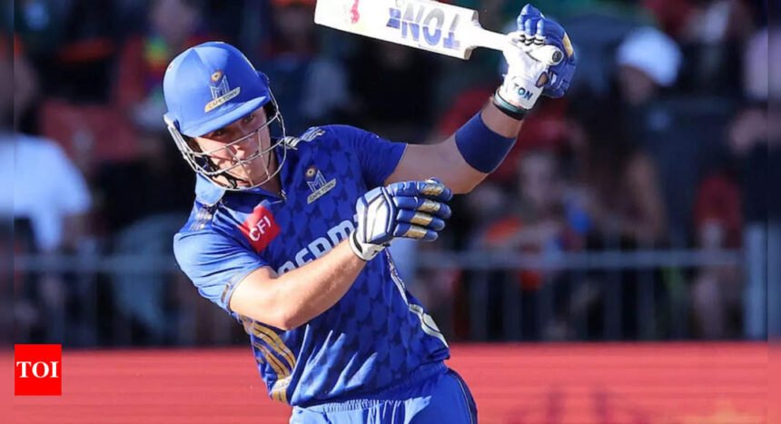 No look shot! 'Baby AB' Dewald Brevis smashes ball out of park in SA20 opener - Watch | Cricket News