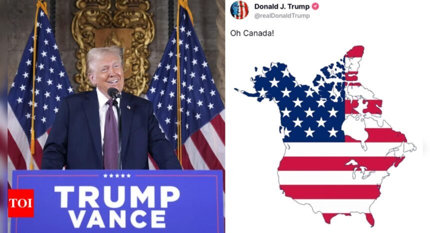 'Oh Canada’: Trump shares map with 51 US states