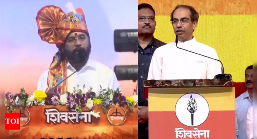 On Balasaheb's anniversary, Shinde's 'real' Shiv Sena jibe vs Uddhav's 'wounded tiger' warning | India News