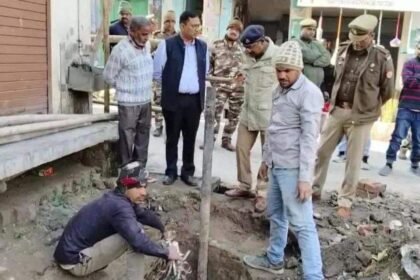 Sambhal admin starts excavating centuries-old well found near Mughal-era Shahi Jama Masjid | India News