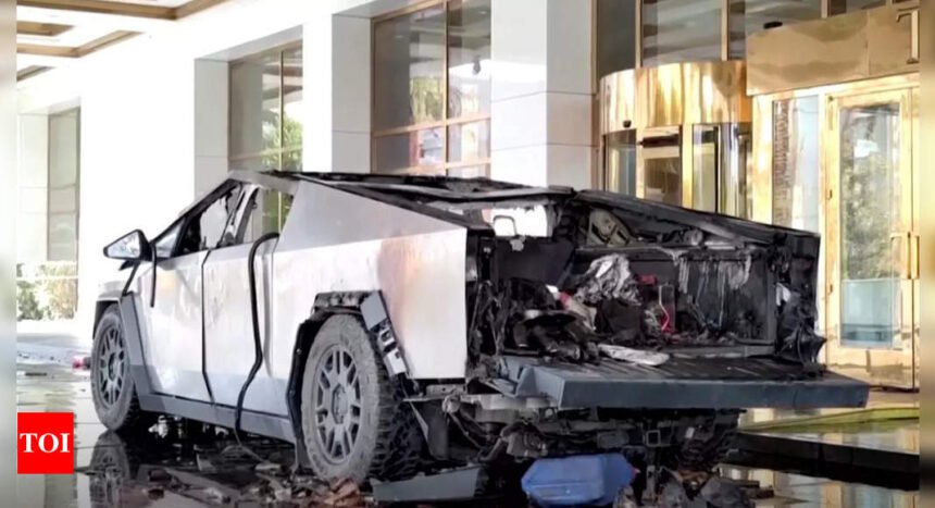 Tesla Cybertruck explodes near Trump Hotel in Vegas, Musk reacts
