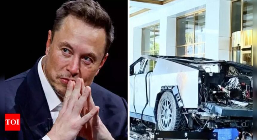 Tesla cybertruck explodes outside Trump's hotel in Las Vegas: What Elon Musk said