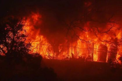 US wildfire: 30,000 ordered to evacuate as blaze rages through Los Angeles hillsides