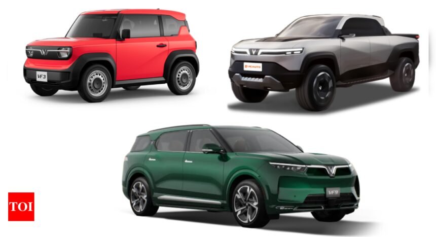 Vinfast VF3, VF9, VF Wild electric truck debut at Bharat Mobilty Expo: Details
