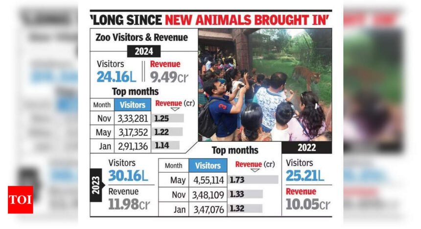 Vistor count and revenue drop to a three-year low at Byculla zoo | Mumbai News