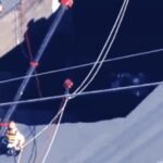 Watch: Massive 33-foot-wide sinkhole swallows truck in Japan with driver inside