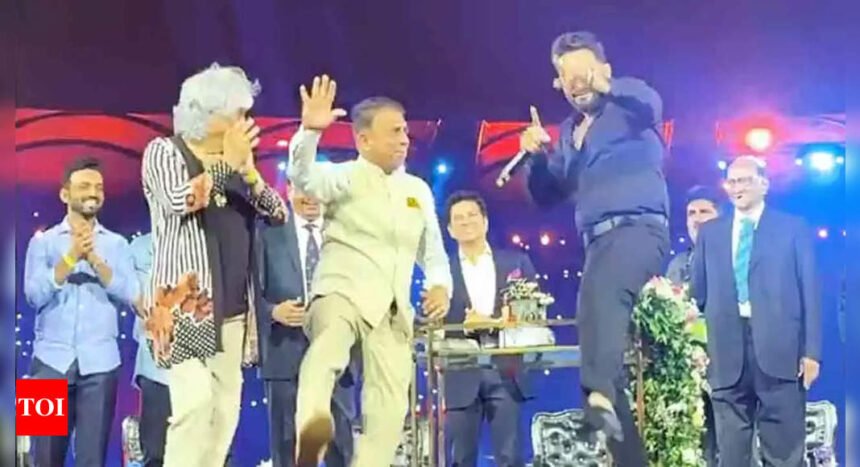 Watch: Sunil Gavaskar's impromptu dance gig at Wankhede Stadium's grand celebrations | Cricket News