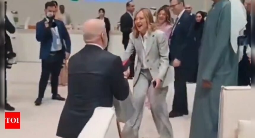 What prompted Albanian PM Edi Rama to drop to one knee for Italy's Giorgia Meloni at Abu Dhabi Summit? | World News