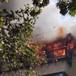 A fire broke out at Marine Chambers, a ground-plus-five residential building next to Zaffer Hotel in Marine Lines, around 12:30 PM on Saturday. According to officials, the blaze was confined to a room on the fifth floor. ​​Firefighters reached the spot and began firefighting operations. ​​No injuries have been reported so far. | Mumbai News