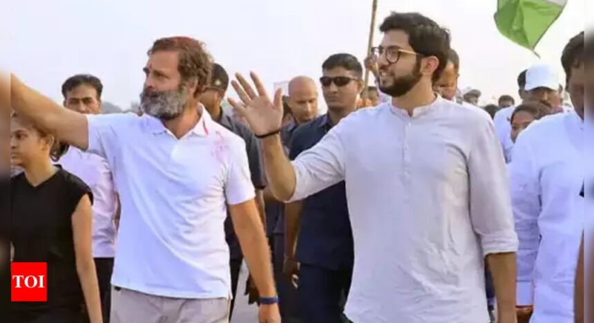 Aaditya Thackeray meets Rahul Gandhi amid MVA rift over Sharad Pawar’s honouring of Eknath Shinde |