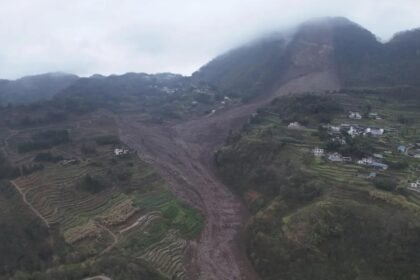 At least 29 missing after landslide buries homes in China's Sichuan province