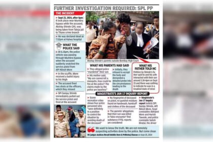 Badlapur accused’s killing: Parents seek to close case, HC asks if there’s pressure