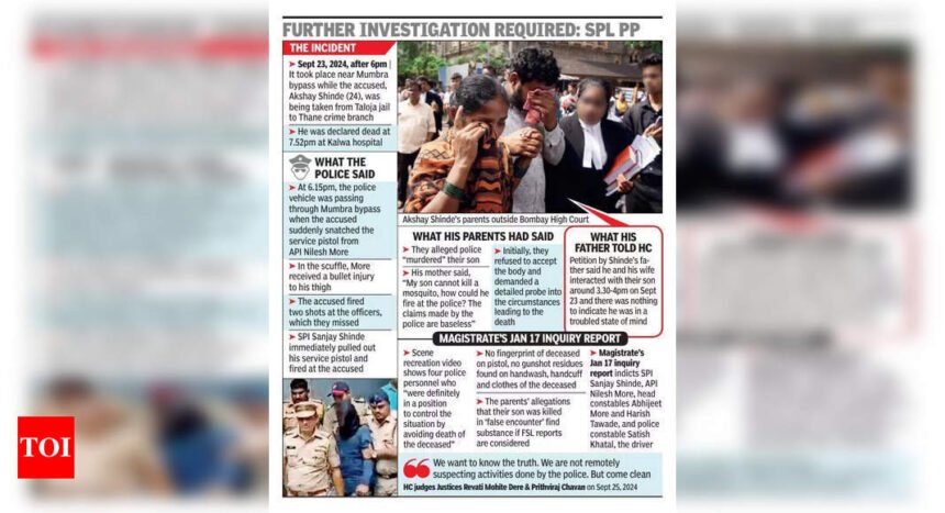 Badlapur accused’s killing: Parents seek to close case, HC asks if there’s pressure