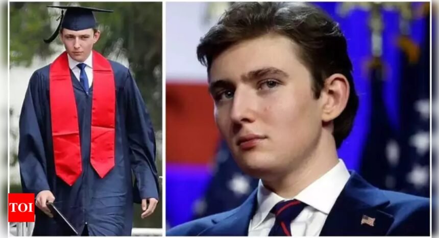 Barron Trump seen strolling at NY University campus in first appearance after father's return to White House
