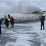 Delta airlines flight crash-lands at Toronto Pearson International airport, eight injured