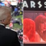 Donald Trump gets a cheer as first US president to attend Super Bowl; Taylor Swift gets booed