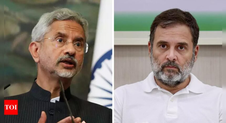 EAM Jaishankar slams Rahul Gandhi claim on Donald Trump inaugural invite | India News