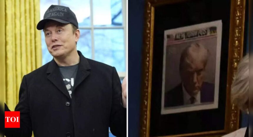 Elon Musk: Elon Musk reacts to Donald Trump hanging his own mugshot in White House: 'Based'