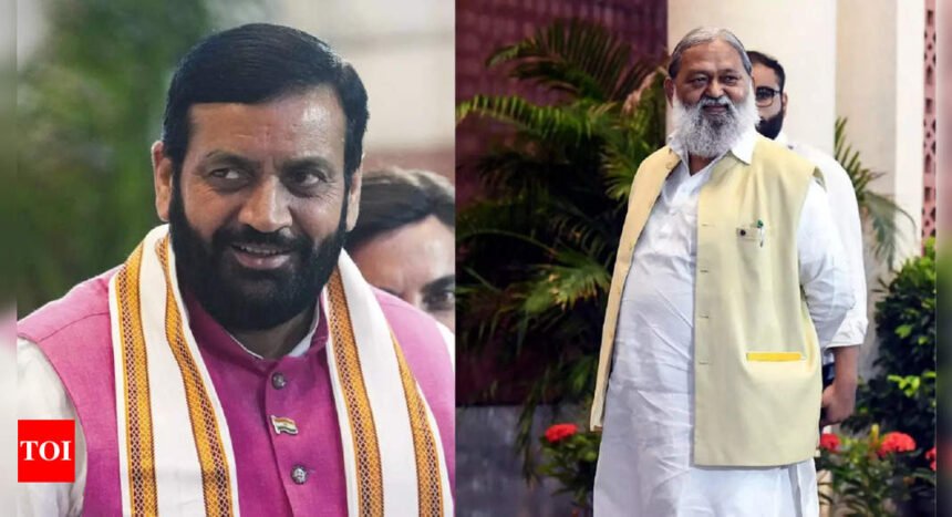 Haryana BJP cracks whip on Anil Vij for remarks against CM Saini, state unit chief | India News