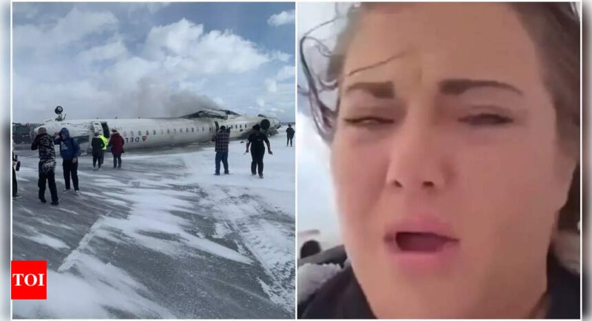 'I was just in a plane crash': Toronto flight crash-lands survivor shares video of moment delta plane flipped