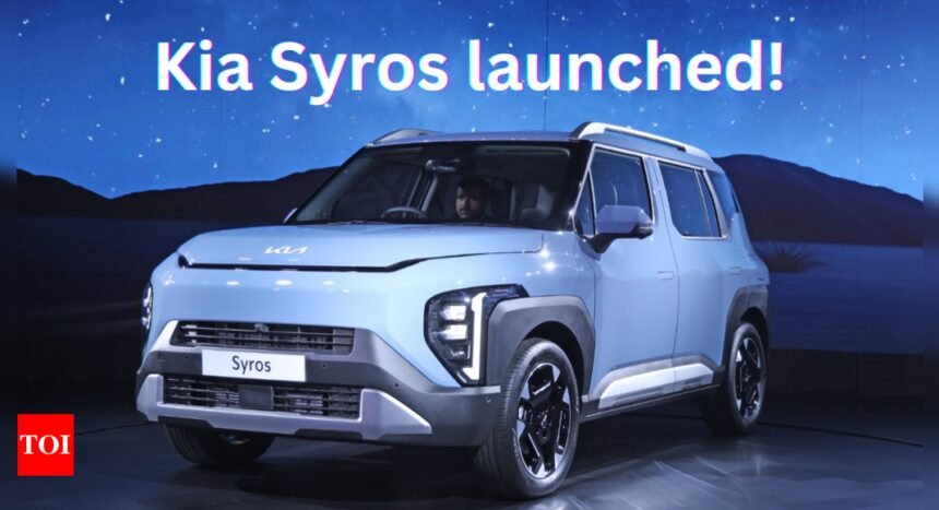 Kia Syros launched in India at Rs 8.99 lakh: Variant-wise price, features, engine, features