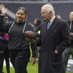 King Charles gets a quarterback lesson while celebrating NFL charity work at Tottenham Hotspur stadium | NFL News