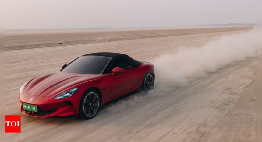 MG Cyberster sets record for fastest 0-100 kph acceleration on Sambhar salt lake: Details