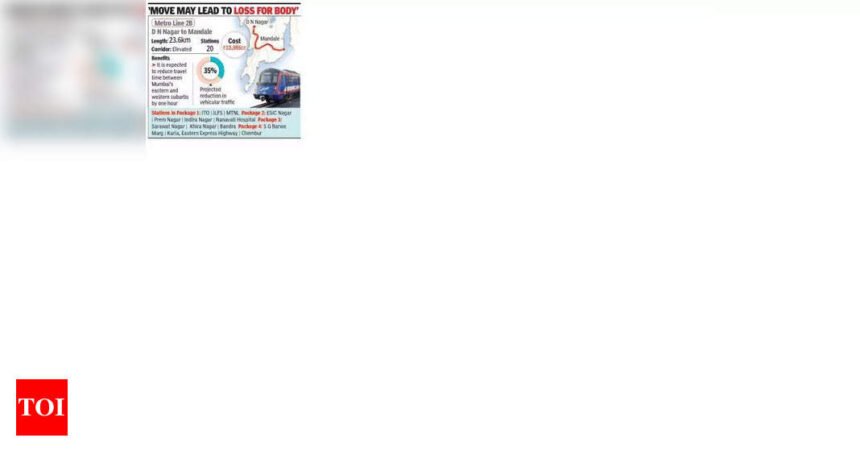 MMRDA plans to bypass tendering for 560cr Metro 2B station finishing work | Mumbai News