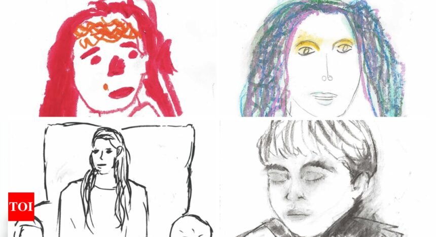 'Moment of connection': Kate Middleton shares stunning portraits drawn by her children