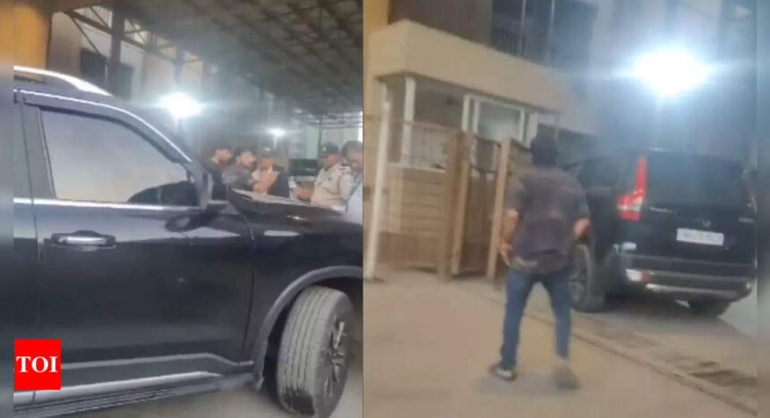 Mumbai Road Rage: Drunk driver rams SUV into security guards, threatens with gun in Mira Road | Mumbai News