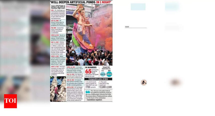 No PoP idols will be allowed during main Ganeshotsav in Aug-Sept: BMC officials | Mumbai News